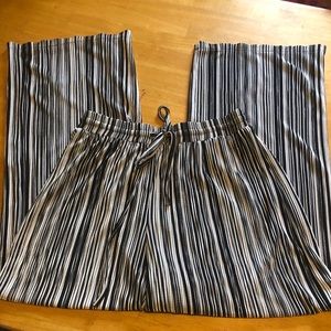 Pinstriped Linen Pants